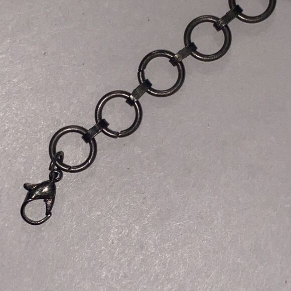 Vintage Semi Precious Stone & Green Glass Cluster Necklace - Picture 14 of 16